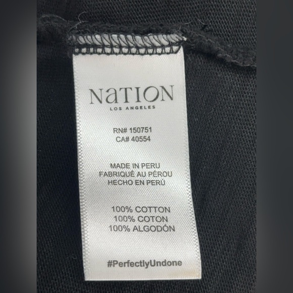 Nation Ltd Size S Abbie Tank Black Sleeveless Button-Up Top - Picture 10 of 10